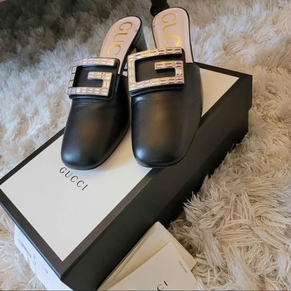 Gucci heeled slip ons - Picture 1 of 10